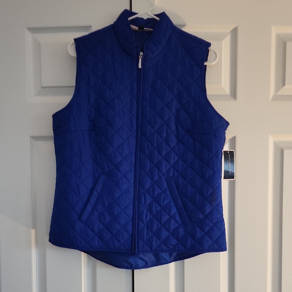 Blue Quilted Women's Vest
